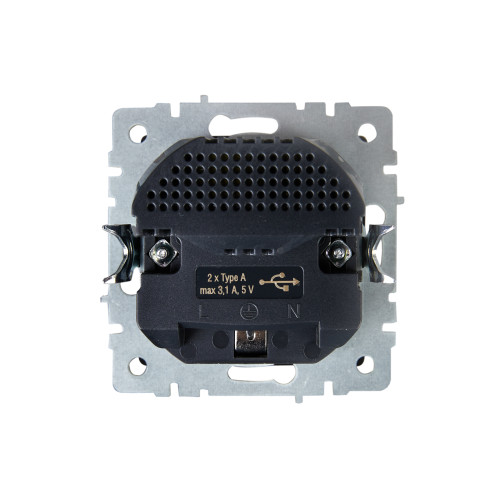 BRITE Розетка 1-местная с заземлением с защитными шторками 16А с USB A+A 5В 3,1А РЮш10-2-БрЖ жемчуг IEK BRITE Розетка 1-местная с заземлением с защитными шторками 16А с USB A+A 5В 3,1А РЮш10-2-БрЖ жемчуг IEK