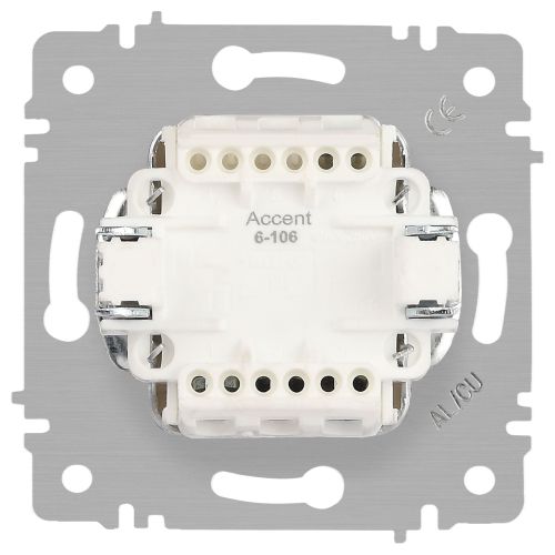 Выключатель 3-кл. СП Accent 6-106-07 10А IP20 250В AL/CU графит Intro Б0063544 Выключатель 3-кл. СП Accent 6-106-07 10А IP20 250В AL/CU графит Intro Б0063544