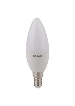 Лампа светодиодная LED Star Classic B 40 5W/827 5Вт свеча матовая 2700К тепл. бел. E14 470лм 220-240В пластик. OSRAM 4052899971608