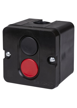 Пост кнопочный ПКЕ 722 У2, красная и черная кнопки, IP54 TDM