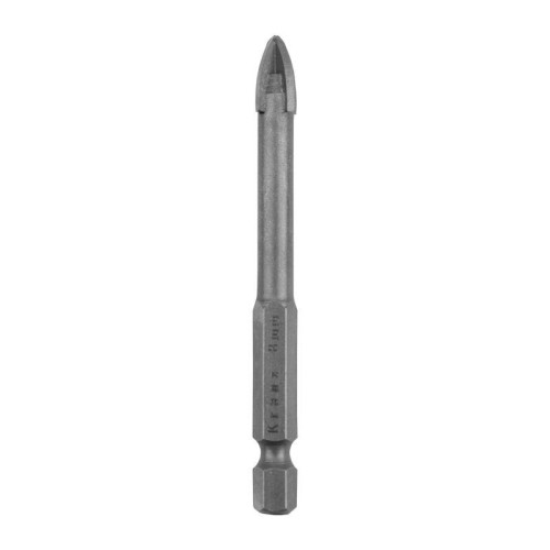 Сверло по стеклу и керамике 8мм 4 грани шестигранный хвостовик Kranz KR-91-0650