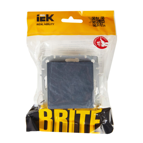 BRITE Выключатель 1-клавишный самовозвратный 10А ВС10-1-4-БрМ маренго IEK BRITE Выключатель 1-клавишный самовозвратный 10А ВС10-1-4-БрМ маренго IEK