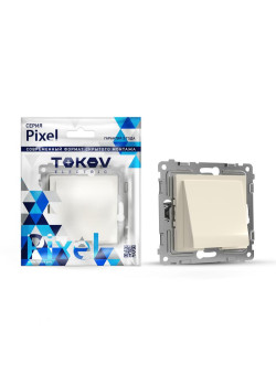 Вывод кабеля СП Pixel IP20 механизм беж. TOKOV ELECTRIC TKE-PX-CP-C02