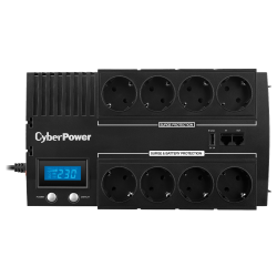 Источник бесперебойного питания/ UPS Line-Interactive CyberPower BR1000ELCD 1000VA/600W USB/RJ11/45/charger A/С (4+4 EURO)