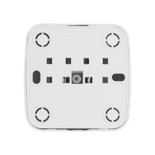 Розетка 2П открытой установки IP20 10А, белая 