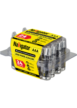 Элемент питания алкалиновый AAA/LR03 94 787 NBT-NE-LR03-BOX24 (уп.24шт) NAVIGATOR 94787