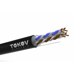 Кабель витая пара U/UTP 4х2х23AWG(0.57мм) кат.6 PE outdoor Fluke tested 305м (м) PRO TOKOV ELECTRIC TKP-C05-U-42-6-305-OD