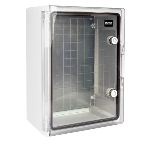 Корпус пластиковый ЩМПп STEKKER EBX60-6/06-65 IP65 c прозрачной дверью (400*300*165) пластик, серия ArcaWP65+