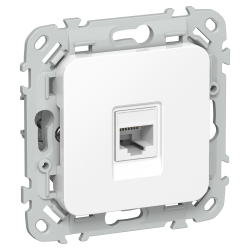 FLITE Розетка компьютерная RJ45 категория 6 UTP РК6-1-0-ФлБ белый IEK
