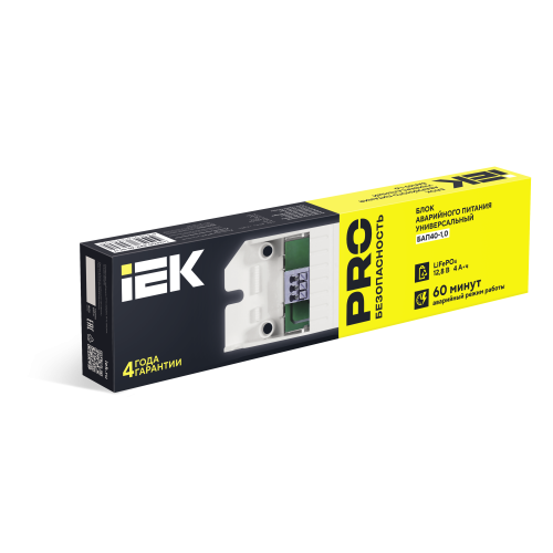 Блок аварийного питания БАП40-1,0 универсальный для LED IP20 IEK Блок аварийного питания БАП40-1,0 универсальный для LED IP20 IEK