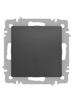 Выключатель 1-кл. СП Accent 6-101-07 10А IP20 250В AL/CU графит Intro Б0063459
