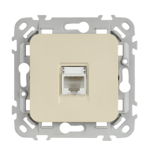 FLITE Розетка компьютерная RJ45 категория 5Е UTP РК5е-1-0-ФлСл сливочный IEK FLITE Розетка компьютерная RJ45 категория 5Е UTP РК5е-1-0-ФлСл сливочный IEK