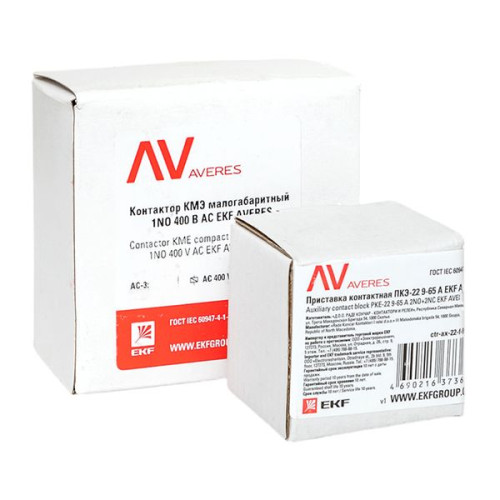 КМЭ 22А 1NO 400В АС 2НО+2НЗ EKF AVERES КМЭ 22А 1NO 400В АС 2НО+2НЗ EKF AVERES