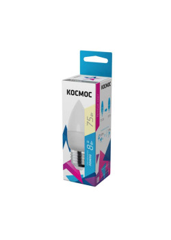 Лампа светодиодная CN 8Вт 220В E27 3000К Космос Lksm_LED8wCNE2730