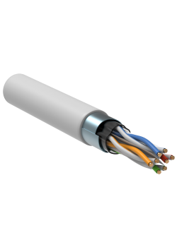 ITK Витая пара F/UTP кат.6 4х2х23AWG solid PVCLS нг(А)-LSLTx белый (305м)