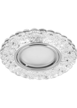 Светильник встраиваемый с белой LED подсветкой Feron CD939 потолочный MR16 G5.3 прозрачный