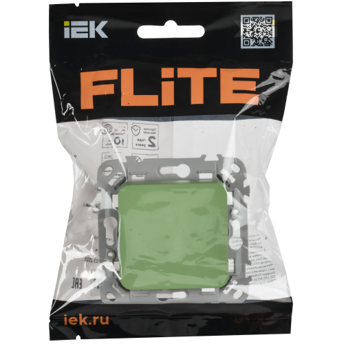 FLITE Выключатель 1-клавишный 10А ВС11-1-0-ФлФ фисташковый IEK