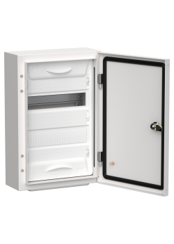 TITAN 5 Корпус металлический ЩРн-24 (1х24) 460х310х140мм IP54 белый (одна дверь) IEK