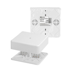 Коробка распаячная КР 100х100х29 ОП белая, IP40, с клем. колодкой, инд. штрихкод TDM