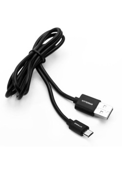 Кабель USB Micro USB 2А 1м зарядка + передача данных черн. (пакет) ERGOLUX 15088