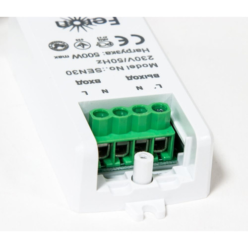 Датчик движения 230V 500W 5-8см 30° белый  с 1.5м кабелем SEN30