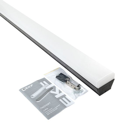 ДБО-120 48Вт черный 4000К 1180x65x70 IP20 LUMA EKF