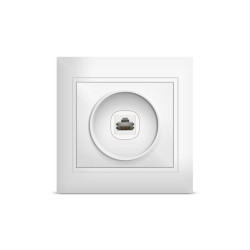 Розетка компьютерная СП Севиль 16А IP29 бел. UNIVersal С0051