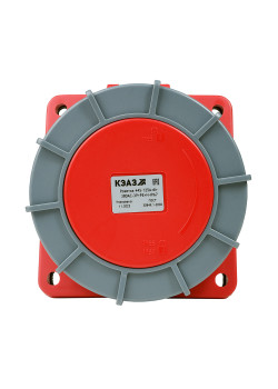 Розетка фланцевая наклонная 445-125А-6h-380AC-3P+PE+N-IP67