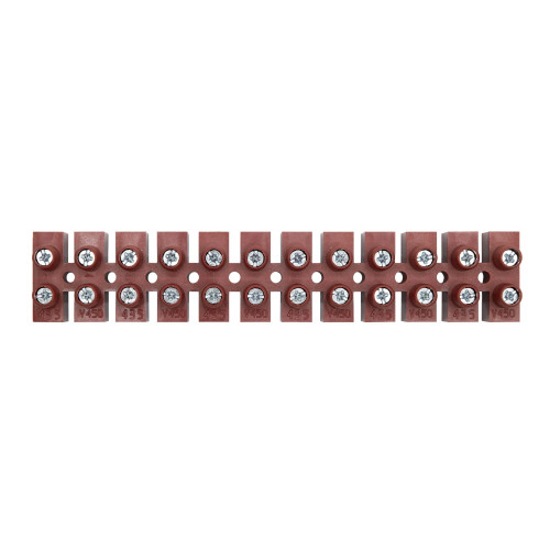 Клеммная колодка из фибергласса, 12 полюсов, 16 кв.мм, 76А