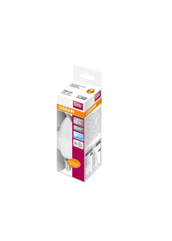 Лампа светодиодная LED Star Classic B 60 6.5W/840 6.5Вт свеча матовая 4000К нейтр. бел. E14 550лм 220-240В пластик. OSRAM 4058075134140