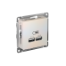 ATLASDESIGN USB РОЗЕТКА A+A, 5В/2,1А, 2х5В/1,05А, механизм, ЖЕМЧУГ ATLASDESIGN USB РОЗЕТКА A+A, 5В/2,1А, 2х5В/1,05А, механизм, ЖЕМЧУГ