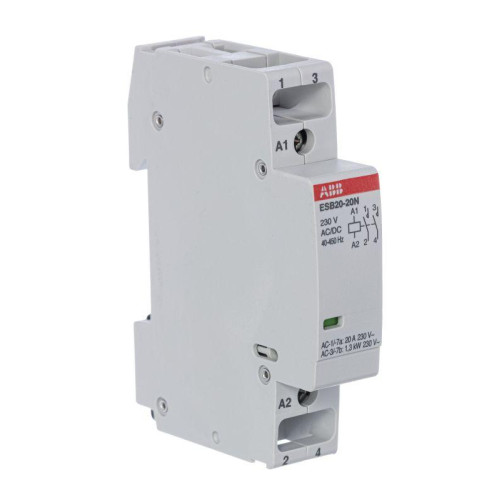 Контактор ESB20-20N-06 модульный (20А АС-1 2НО) катушка 230В AC/DC ABB 1SBE121111R0620 Контактор ESB20-20N-06 модульный (20А АС-1 2НО) катушка 230В AC/DC ABB 1SBE121111R0620