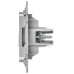 FLITE Розетка компьютерная RJ45 категория 6 UTP РК6-1-0-ФлА алюминий IEK FLITE Розетка компьютерная RJ45 категория 6 UTP РК6-1-0-ФлА алюминий IEK