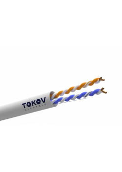 Кабель витая пара U/UTP 2х2х24AWG кат.5E PVC TOKOV ELECTRIC TKE-C06-U22-5E-305-PVC