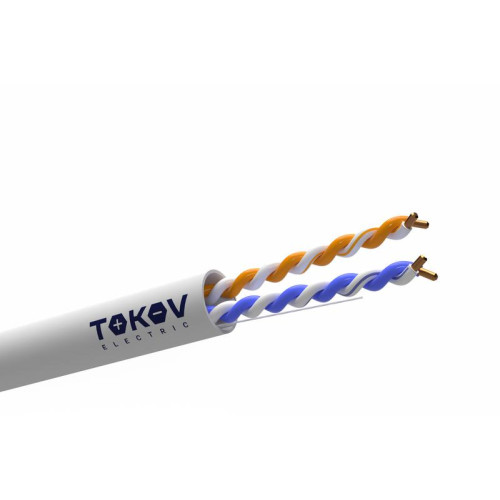 Кабель витая пара U/UTP 2х2х24AWG кат.5E PVC TOKOV ELECTRIC TKE-C06-U22-5E-305-PVC