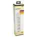 Удлинитель 4-местный c/з 3x1 мм2, 3 м, 250В, 10А, 2USB+1Type-C 2,4А, серия Home plus, белый STEKKER HM08-43-02