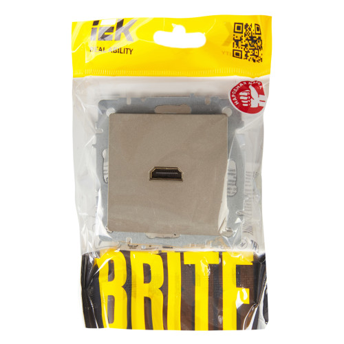 BRITE Розетка HDMI РHDMI-0-БрШ шампань IEK