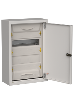 TITAN 5 Корпус металлический ЩРн-24 (1х24) 460х310х140мм IP31 серый (одна дверь) IEK