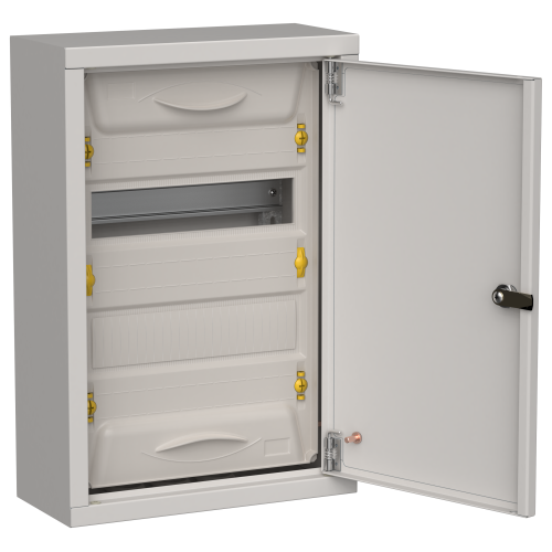 TITAN 5 Корпус металлический ЩРн-24 (1х24) 460х310х140мм IP31 серый (одна дверь) IEK
