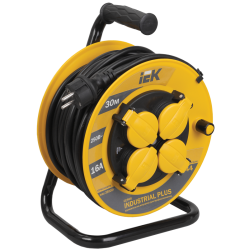 INDUSTRIAL PLUS Катушка УК30 4 места IP44 с заземлением с термозащитой 3х1,5мм2 30м IEK