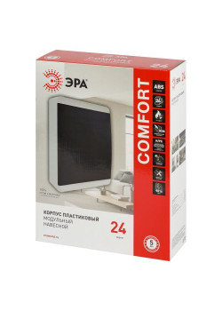 Корпус навесной COMFORT ЩРН-П-24 IP41 пластик. бел. Эра Б0067499