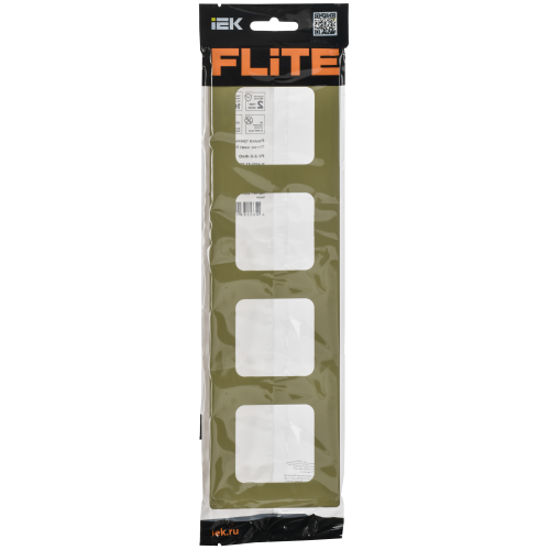 FLITE Рамка 4-местная РУ-4-К-ФлО оливковый IEK FLITE Рамка 4-местная РУ-4-К-ФлО оливковый IEK