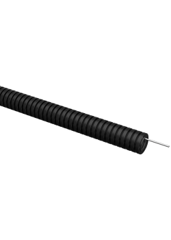 ELASTA Труба гофрированная ПВХ легкая d=20мм с зондом черная (100м) IEK