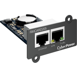Карта удаленного управления для ИБП/ Remote management SNMP card RMCARD205 for OL, OLS, PR, OR series UPSs, PowerPanel® Business Edition software, сompatible with ENVIROSENSOR, 0.15x0.15x0.07m., 0.2kg.
