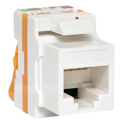 Модуль Keystone TERACOM CS Cat.6A неэкран. 110 IDC 180 град. самозажимной (Toolless) оранжевый