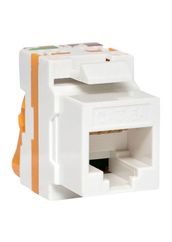Модуль Keystone TERACOM CS Cat.6A неэкран. 110 IDC 180 град. самозажимной (Toolless) оранжевый