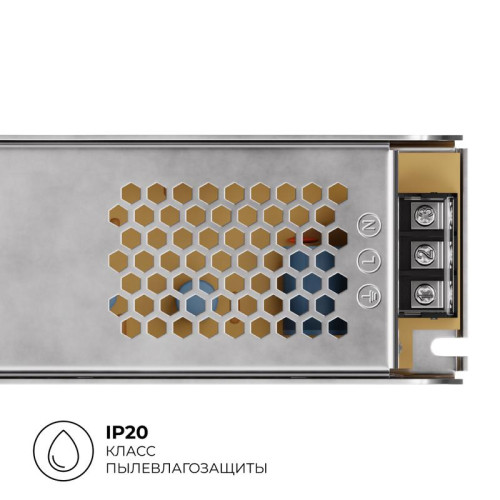 Блок питания 24В 250Вт 170-264В 10.4А IP20 алюм. 224х70х42мм Apeyron 03-159 Блок питания 24В 250Вт 170-264В 10.4А IP20 алюм. 224х70х42мм Apeyron 03-159