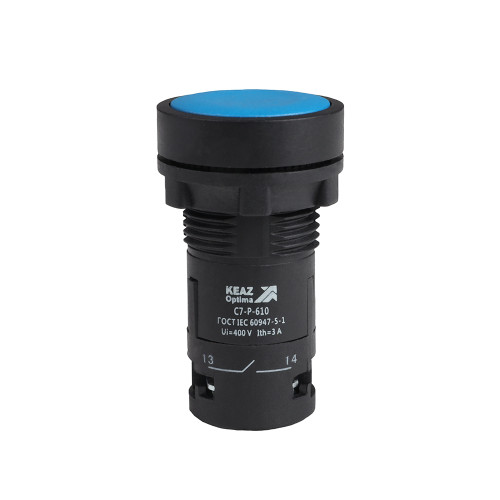 Кнопка OptiSignal Compact D22 C7-P-610 синяя 1НО XB7NA61
