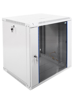Шкаф телекоммуникационный настенный разборный ЭКОНОМ 12U (600 × 520) дверь стекло