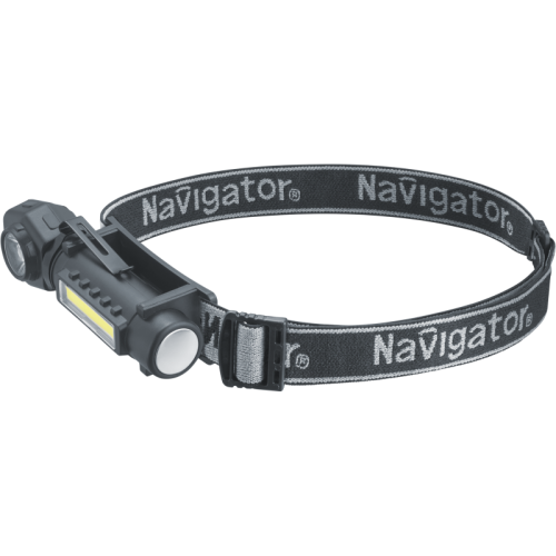 Фонарь аккумуляторный налобный 95 550 NPT-CP34-ACCU 3в1 1LED 3Вт+1СОВ 3Вт Li-ion 3.7В пластик Navigator 95550
